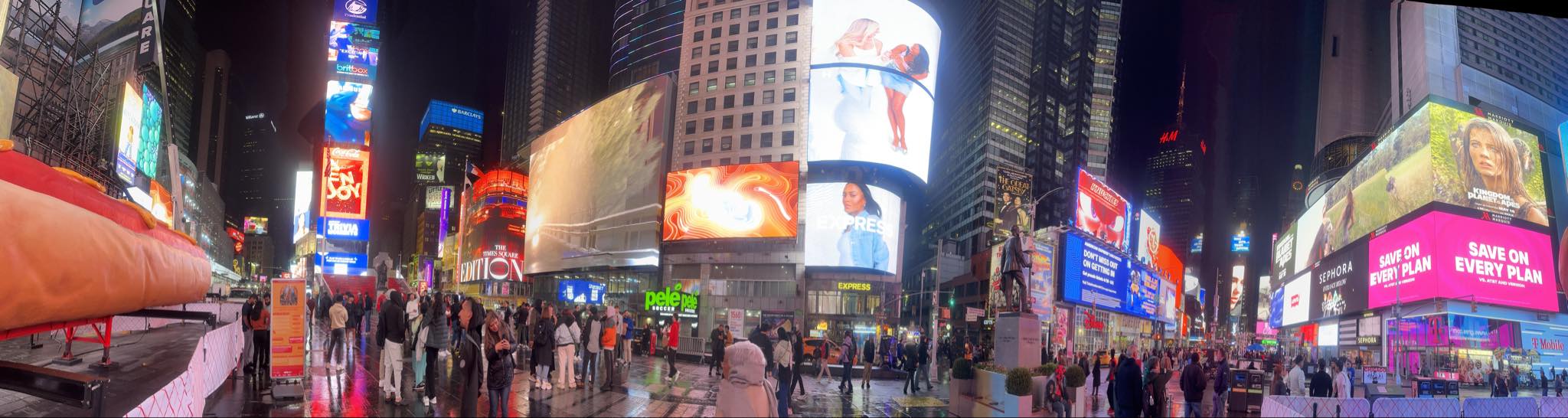 Times square at night